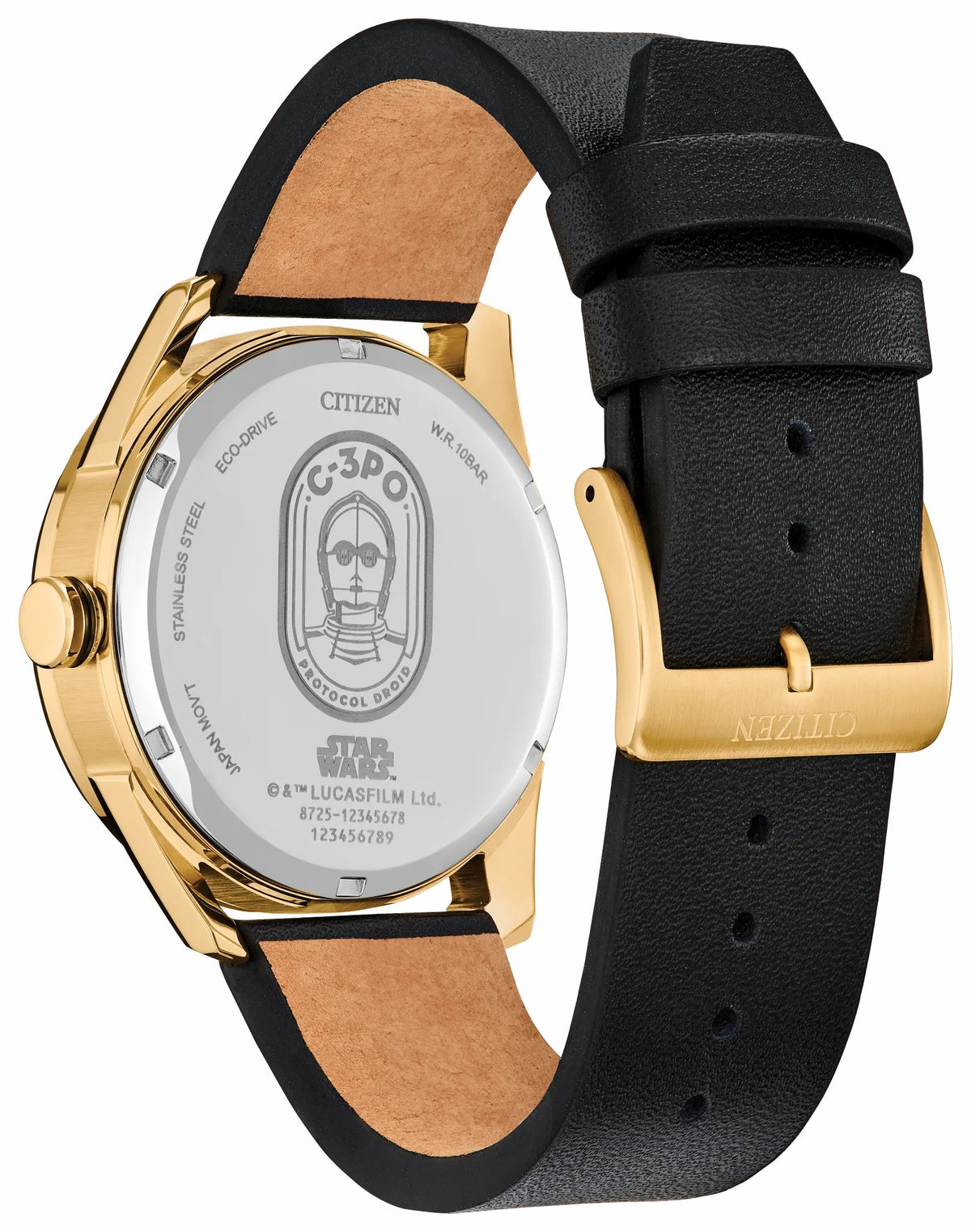 C-3PO Rewired Multiple Dial Leather Strap BU4026-05W | Citizen Everyday