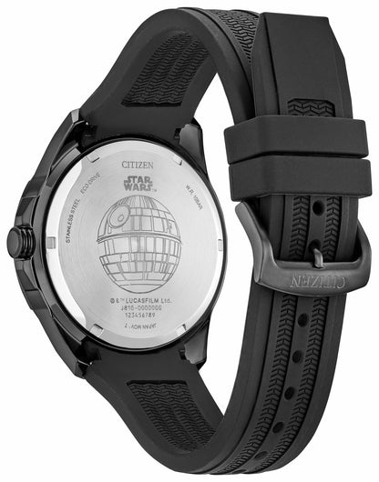 Death Star, Vader's Shadow Black Dial Silicone Strap AW1606-06W | Citizen Special Offer