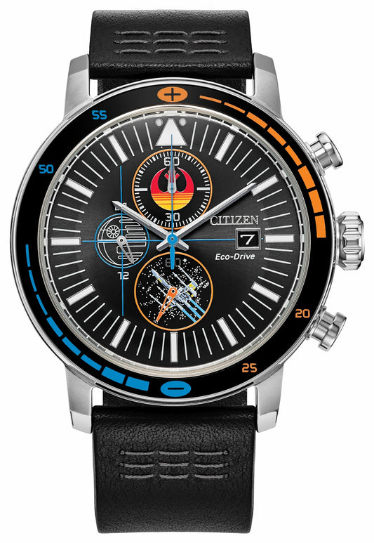 Rebel Starfighter Black Dial Leather Strap CA0870-43W | Citizen Trending