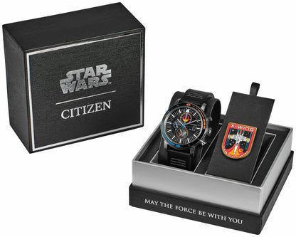 Rebel Starfighter Black Dial Leather Strap CA0870-43W | Citizen Trending
