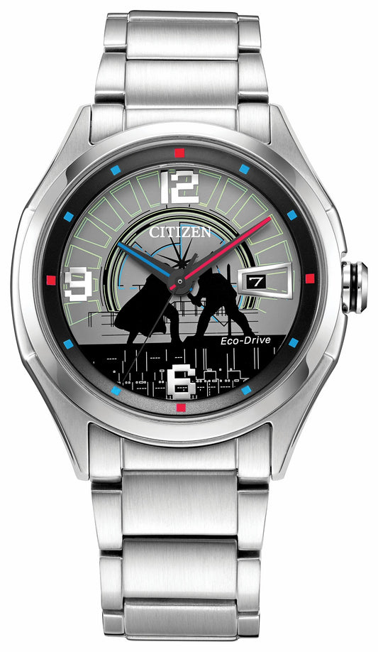 Duel Black Dial Stainless Steel Bracelet AW1140-51W | Citizen Great Value