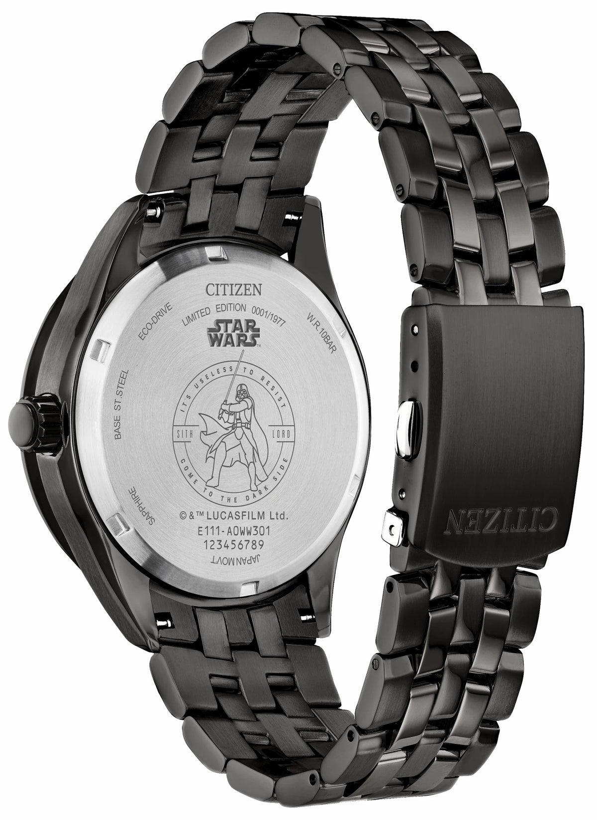 Darth Vader Returns Black Dial Stainless Steel Bracelet BM7255-61W | Citizen Sale