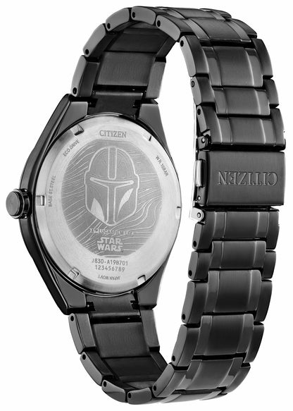 Mandalorian Black Dial Stainless Steel Bracelet AW2045-57W | Citizen Discount
