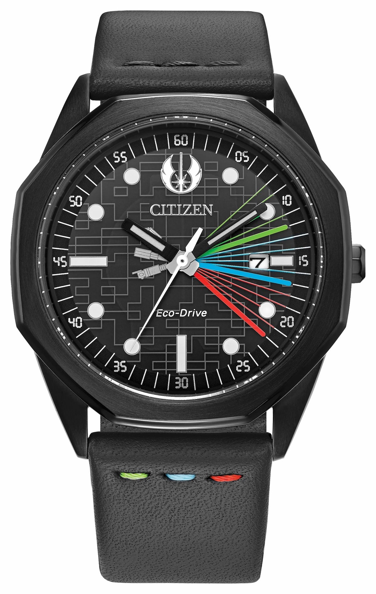 Jedi Master Black Dial Leather Strap BM7498-00W | Citizen Sale