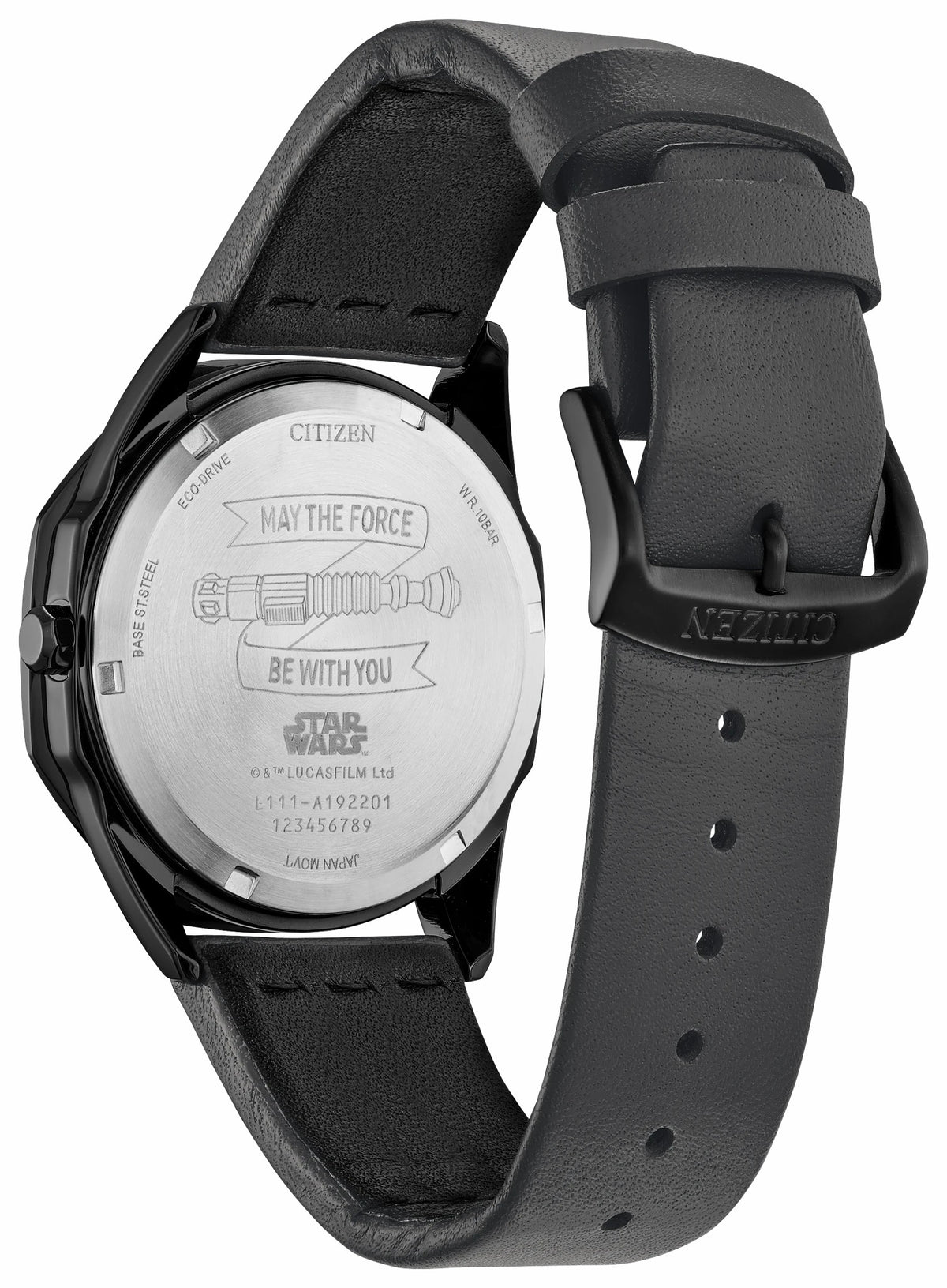 Jedi Master Black Dial Leather Strap BM7498-00W | Citizen Sale