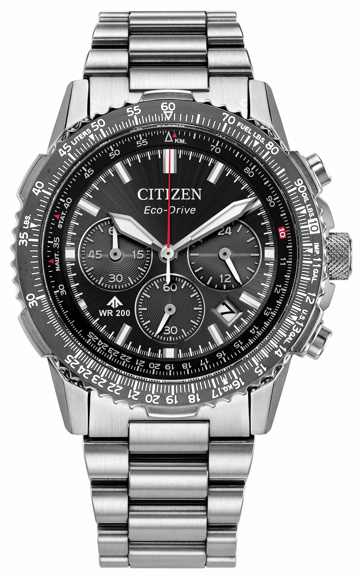 Promaster Navihawk Black Dial Stainless Steel Bracelet CA4664-60E | Citizen Deals
