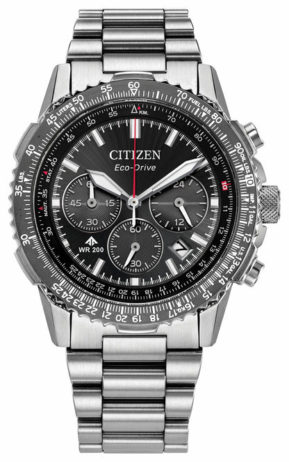 Promaster Navihawk Black Dial Stainless Steel Bracelet CA4664-60E | Citizen Deals