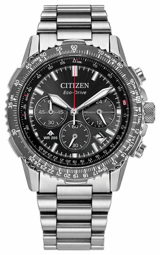 Promaster Navihawk Black Dial Stainless Steel Bracelet CA4664-60E | Citizen Deals