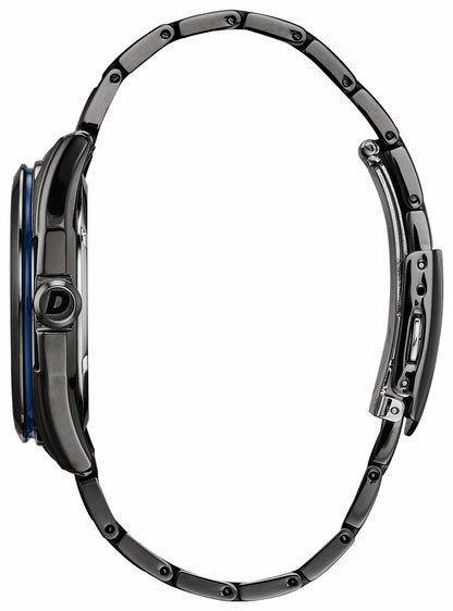 Citizen WDR Eco-Drive Black Blue Dial Stainless Steel Watch | Citizen Sale