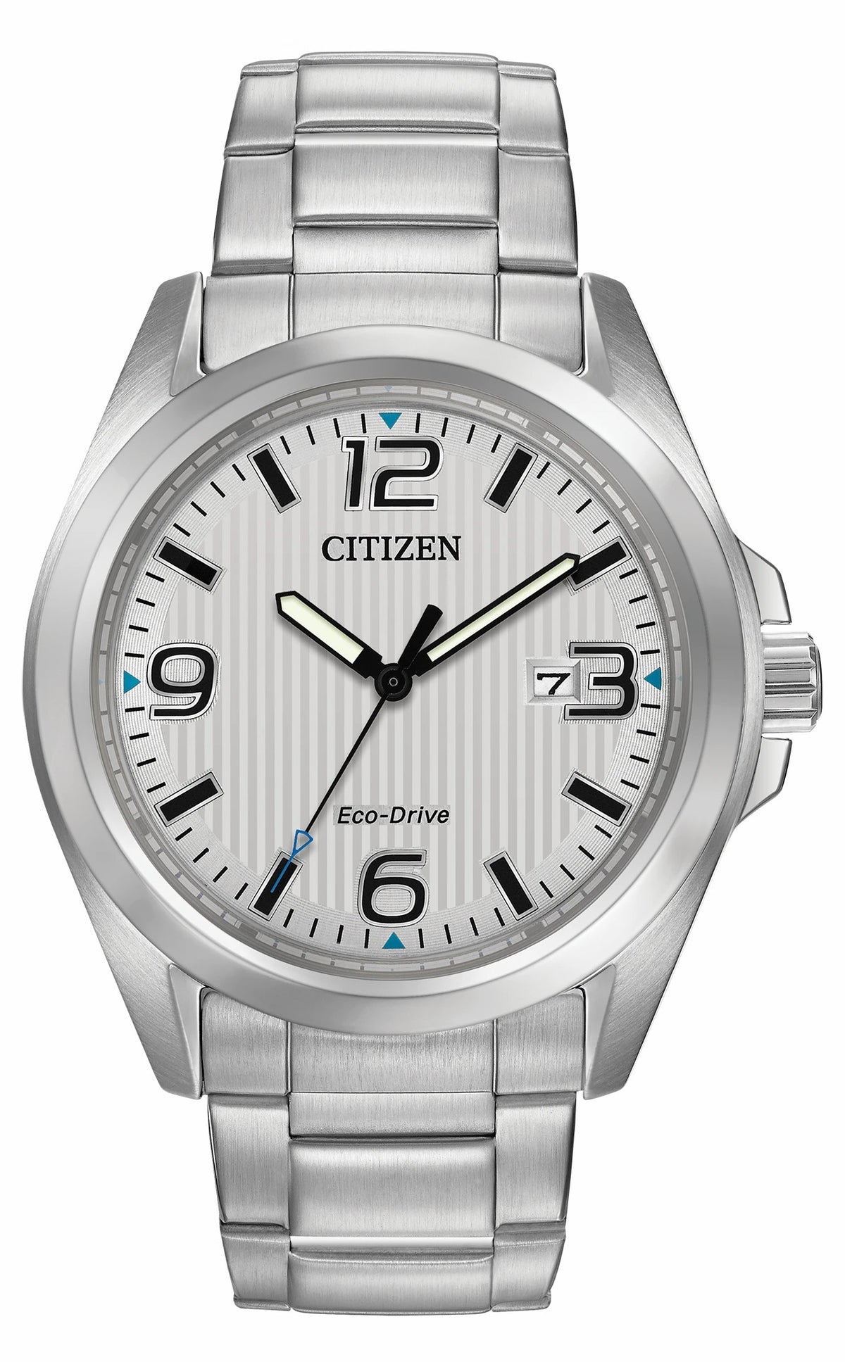 Chandler - Men's Eco-Drive Silver Stainless Steel Date Watch | Citizen Trending
