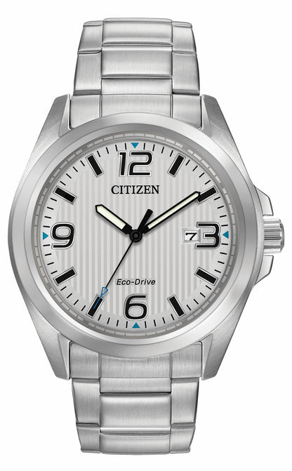 Chandler - Men's Eco-Drive Silver Stainless Steel Date Watch | Citizen Trending