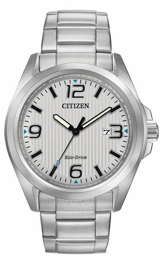Chandler - Men's Eco-Drive Silver Stainless Steel Date Watch | Citizen Trending