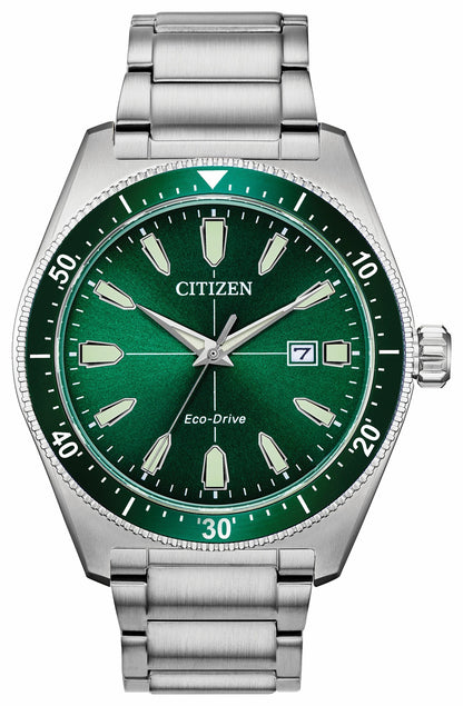 Citizen Vintage Brycen Sport Eco-Drive Green Dial Watch | Citizen Special Offer