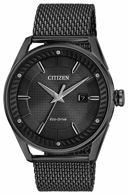 CTO -Men's Eco-Drive BM6988-57E Black Mesh Strap Watch | Citizen Best Price